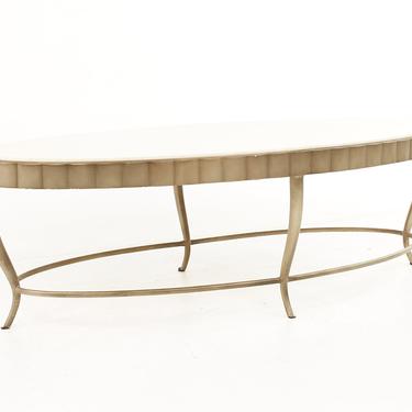 Barbara Barry for Henredon Mid Century Marble Top Coffee Table - mcm 