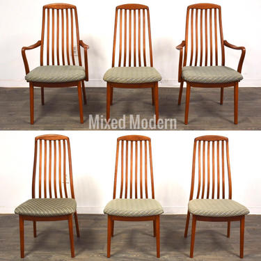 Danish Teak Dining Chairs by Benny Linden- Set of 6 