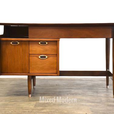 Walnut and Formica Desk by Hooker 