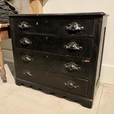 Antique Black Dresser