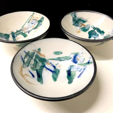 Set of Three Dan Barnett Northwest Studio Pottery Bowls 