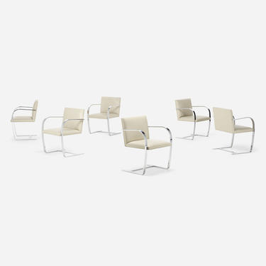Brno chairs, set of six (Ludwig Mies van der Rohe)