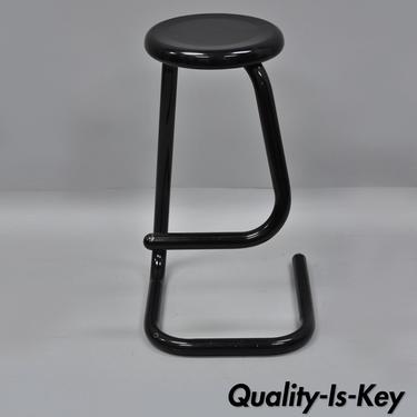Kinetics Paperclip K700 Black Steel Barstool Bar Stool Chair Mid Century Modern