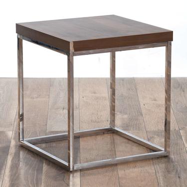 Contemporary Open Frame Cube End Table 2