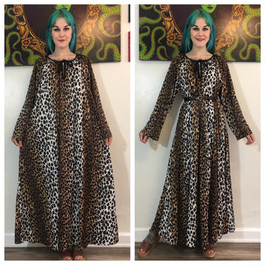 Vintage 1970’s Leopard Print Nightgown 