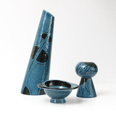 Vilhelm Bjerke Petersen group of ceramic pieces for Rorstrand