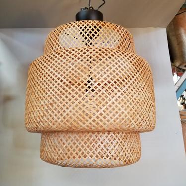 IKEA Woven Bamboo Pendant Light