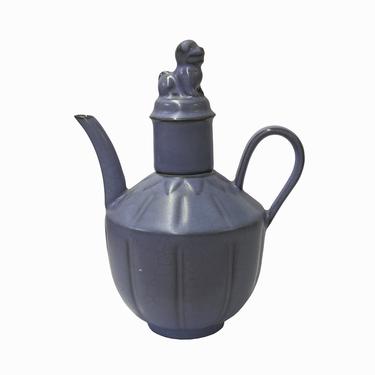 Chinese Ru Ware Purple Violet Crackle Ceramic Urn Jar Vase Display ws1528 