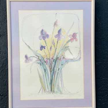 Purple Iris Framed Artwork