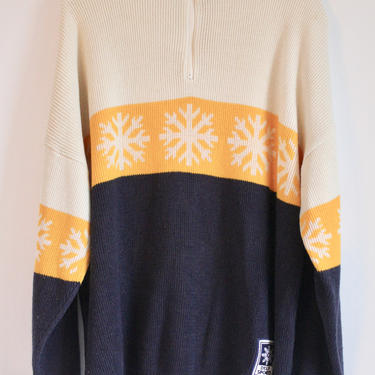 Unisex Delf USA Acrylic Sweater XL 1970's 