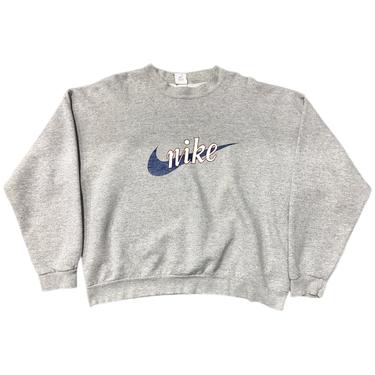 (L) Nike Heather Grey Crewneck Sweatshirt 082521 ERF