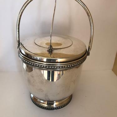 Vintage Silver Plate Hinged Mercury Glass Vacuum Sealed Liner- Friedmand Silver Co.- 1920's - 30's 