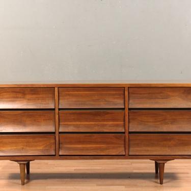 Simple Mid Century Laminate-Top 9-Drawer Dresser – ONLINE ONLY