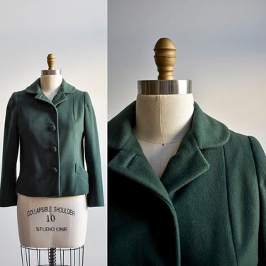 1940s Hunter Green Winter Jacket 