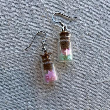 RESERVED for simplysslytherin - Candy Jar Earrings with French Hooks 