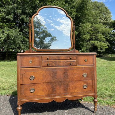 NEW - Vintage Dresser with Mirror Available to Customize, Farmhouse Bedroom Furniture 