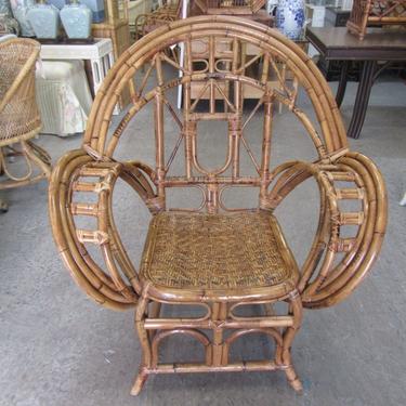 Old Florida Bamboo Occasional Chair