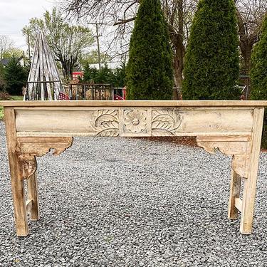 Bleached Carved Console