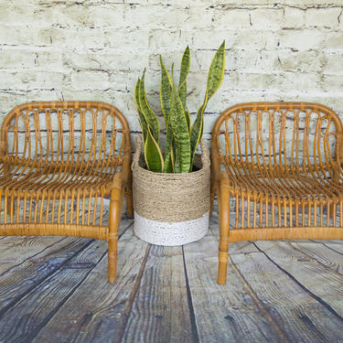 SHIPPING NOT FREE!!! Rattan  Low-Profile Chairs for Adults (very comfortable) 