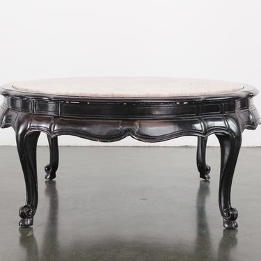 Marble &amp; Lacquer Coffee Table