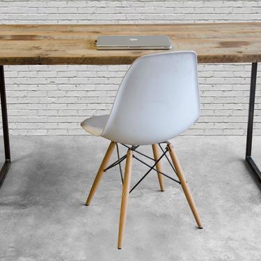 Urban Wood Desk, Barnwood Desk, Farmhouse Desk. Sitting Height 30&amp;quot;H pic 1 or Standing Height 42&amp;quot;H pic 2. Specify in order notes. 