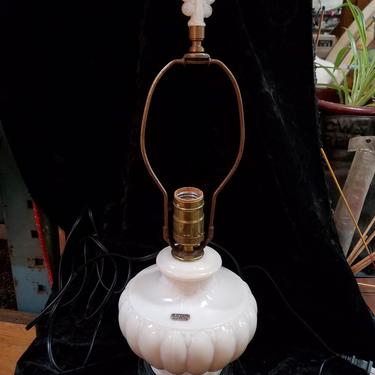 Vintage Aladdin Alacite Glass Lamp 6.5dia x 19