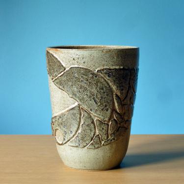 Studio Pottery Planter Vase MCM Signed Ceramics - Indoor Planter - Flower Pot 