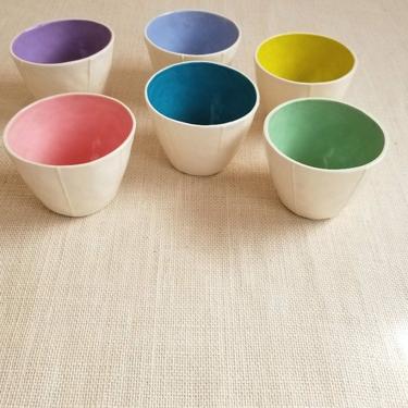 Ceramic tumblers. Drinks, dessert, soup or fruit cups 