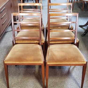 Item #T45 Set of Six Danish Modern Teak Dining Chairs c.1960s
