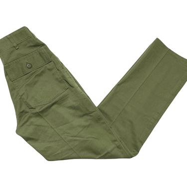 Vintage 1970s US Army OG-507 Field Trousers / Pants ~ measure 23 x 31 ~ Post Vietnam War ~ 23 Waist ~ Fatigues 