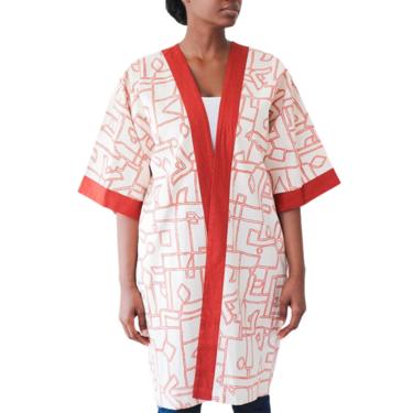 Maputo Print Kimono