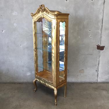 Antique Gold Gilt Display Case