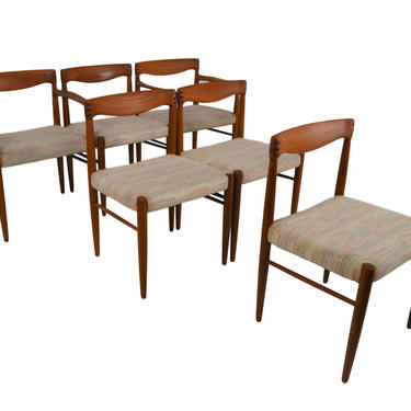Set Of 6 Danish Teak Dining Chairs By Bramin 