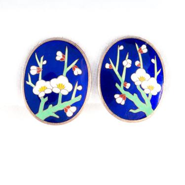 Enamel Blossom Earrings