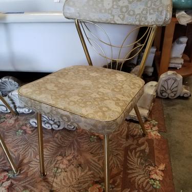 Vintage Mid Century Gold Chair Pair