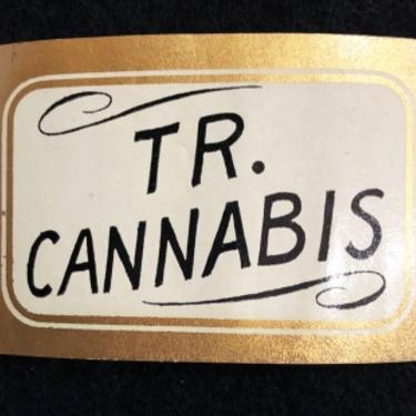 1920s Unused Apothecary Label Tr. Cannabis Marijuana LiquidTincture