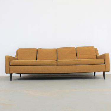 Mid-Century Modern Paul McCobb Style Sofa on Pencil Legs 
