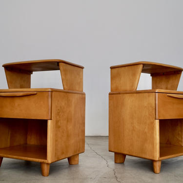 Pair of 1940's Heywood Wakefield Nightstands - Professionally Refinished! 