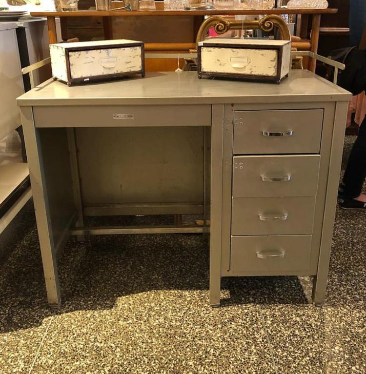 Industrial chic metal desk with 4 drawers! $295