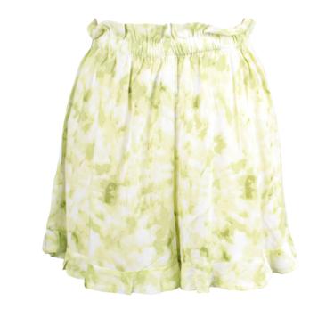 Faithful The Brand Pampelonne Ruched Tie-Dyed Voile Shorts