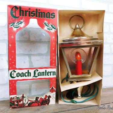 Christmas Coach Lantern in Original Box 