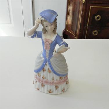 Vintage Zaphir Figurine of a Young Woman Admiring Herself in the Mirror made in Spain 