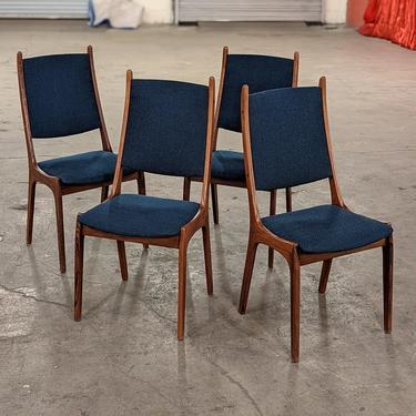 4 Kai Kristiansen High Back Rosewood Chairs