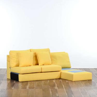 Contemporary Yellow Sectional Sofa