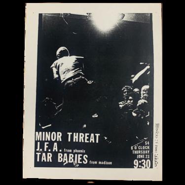 Vintage Minor Threat "J.F.A." 9:30 Club Show Flyer