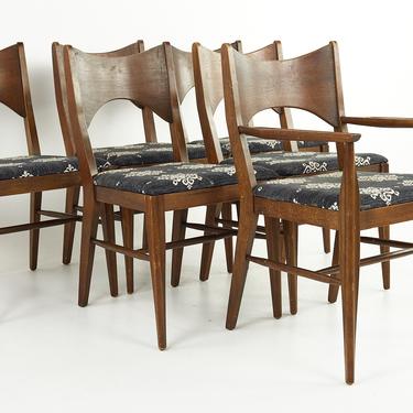 Broyhill Saga Mid Century Dining Chairs - Set of 6 - mcm 