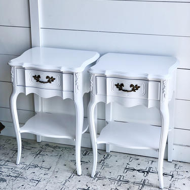 Customizable Vintage French Nightstands/Side Tables/End Tables - Choose Any Color From Any Brand 