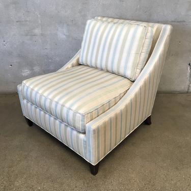 Baker Striped Contemporary Occasional Chair