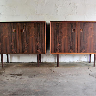 Mid Century Modern Danish Rosewood Cabinets 