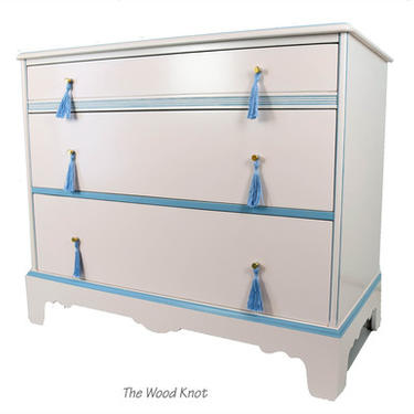Pink And Blue Lacquered Dresser
